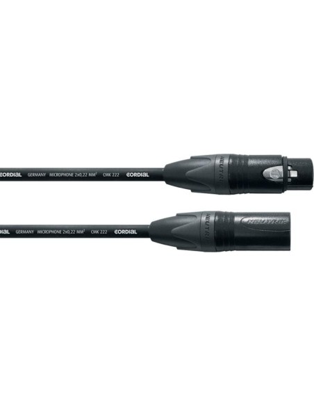 Cordial CPM 15 FM – Câble microphone XLR mâle vers XLR femelle Neutrik, 15 m