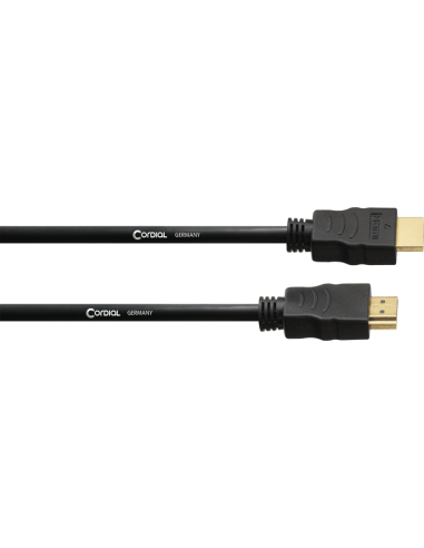 Cordial CHDMI 3 – Câble HDMI High Speed mâle vers mâle, 3 m