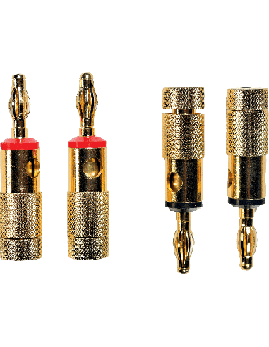 Yellow Cable ECO BANANE - Lot de 4 fiches banane