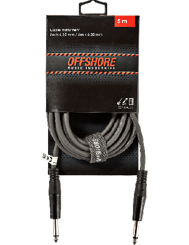 Offshore IJACK-5 - Câble jack 635 mm mono mâle vers mâle 5 m