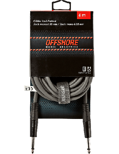 Offshore HPJACK-6 - Câble haut-parleur jack 635 mm mâle vers mâle 6 m