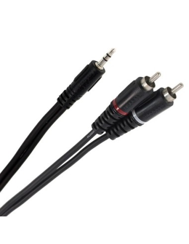 Plugger Easy - Câble en Y mini-jack 35 mm stéréo vers 2 RCA mâles 15 m