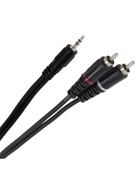 Plugger Easy - Câble en Y mini-jack 35 mm stéréo vers 2 RCA mâles 15 m