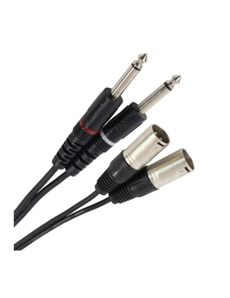 Plugger Easy - Câble XLR mâle vers jack 635 mm mono mâle 06 m