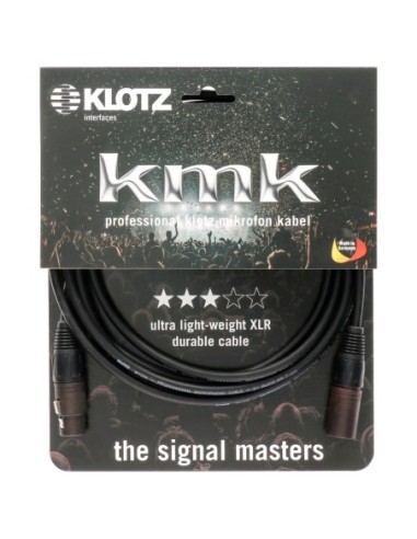 Klotz M1FM1K0500 - Câble microphone XLR mâle vers femelle Neutrik 5 m