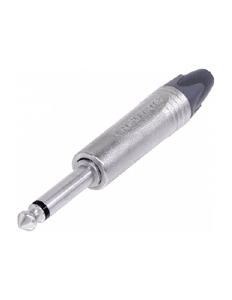 Neutrik NP2X - Fiche jack 635 mm mono mâle droite corps métal