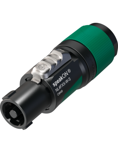 Neutrik NL4FXX-W-S - Connecteur SpeakON mâle 4 pôles