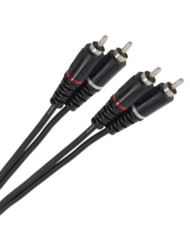 PLUCABBRM0RM06M00EAS Plugger – Câble 2 RCA mâles vers 2 RCA mâles, 6 m