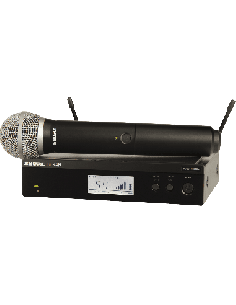 Shure BLX24RE-PG58-M17 – Ensemble avec récepteur rackable et microphone main PG58