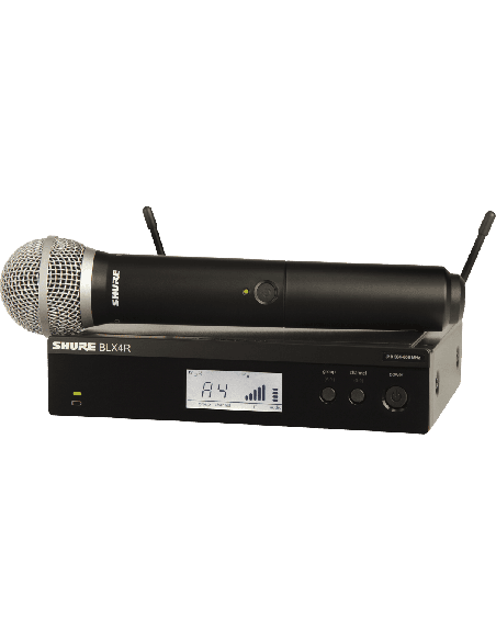 Shure BLX24RE-PG58-M17 – Ensemble avec récepteur rackable et microphone main PG58
