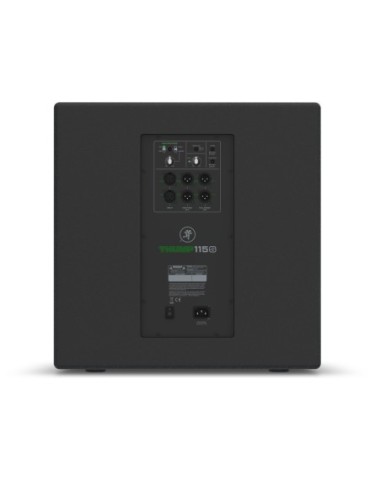Mackie Thump115S – Vue arrière de la connectique et des réglages