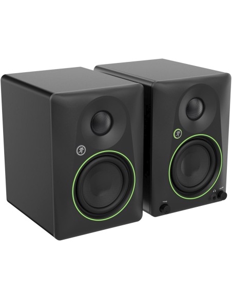 Mackie CR4.5BT – Vue rapprochée des deux enceintes