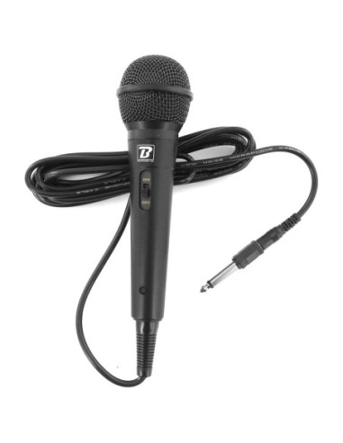 BoomTone DJ MIC10 – Vue du microphone et de sa connectique