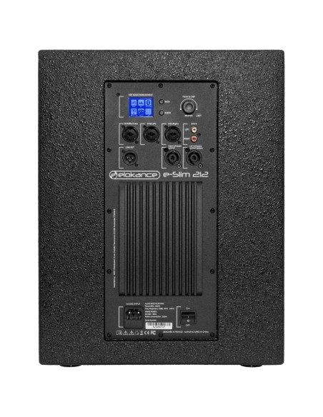 Elokance E-Slim 212 – Détail de la connectique et des commandes
