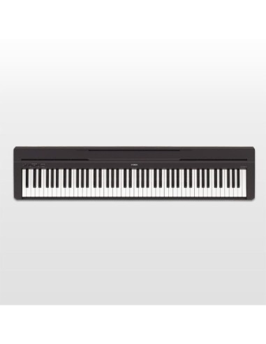 Yamaha P-45B – Vue du dessus du piano noir