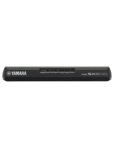 Yamaha PSR-SX600 – Vue arrière avec référence PSR-SX600