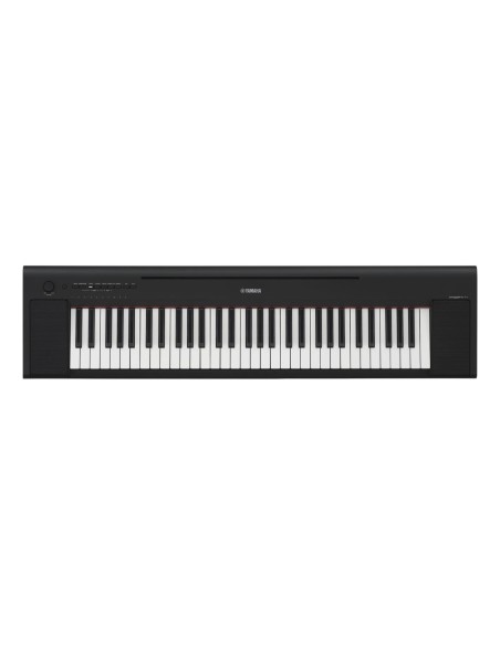 Yamaha Piaggero NP-15B – Piano portable noir vu de trois quarts