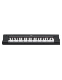 Yamaha Piaggero NP-15B – Piano portable noir vu de trois quarts 2