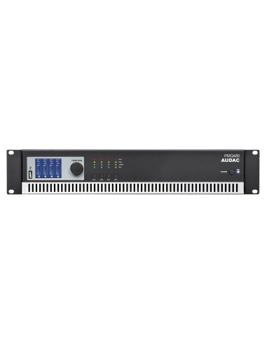 Audac PMQ480 – Vue de face de l’amplificateur