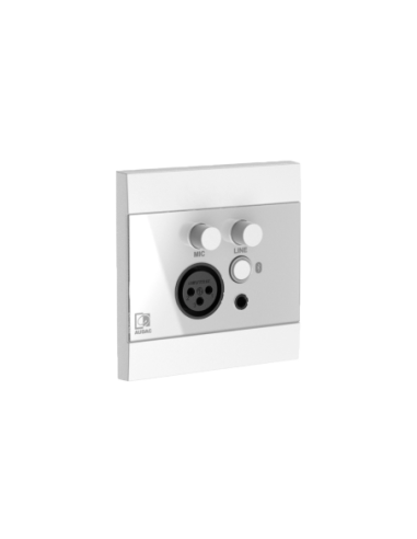 Audac WP225-W – Panneau blanc vu de trois quarts