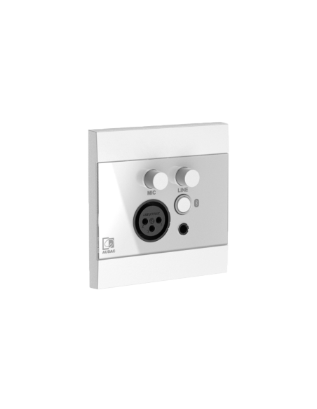 Audac WP225-W – Panneau blanc vu de trois quarts