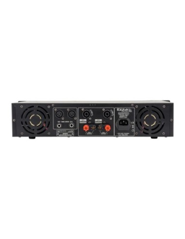 Ibiza Sound AMP2000-MKII – Panneau arrière avec entrées et sorties