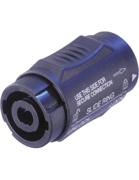 Neutrik NL4MMX – Coupleur speakON Neutrik bleu et noir
