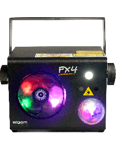ALGAM LIGHTING FX-4 - Projecteur à effets 4-en-1 roue de gobos LED 2