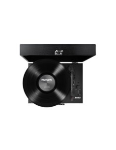Numark PT01 Touring – Platine vinyle portable avec haut-parleurs – vue de trois quarts 2