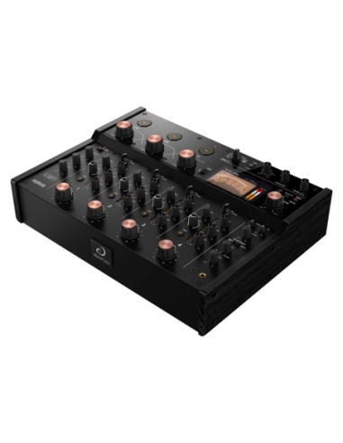 AlphaTheta Euphonia – Table de mixage DJ rotative professionnelle 4 voies – vue de trois quarts