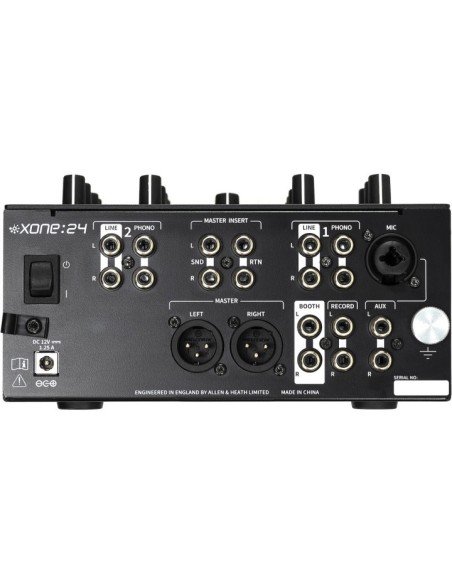 Allen & Heath Xone:24 – Table de mixage DJ analogique 2+1 voies – vue de trois quarts