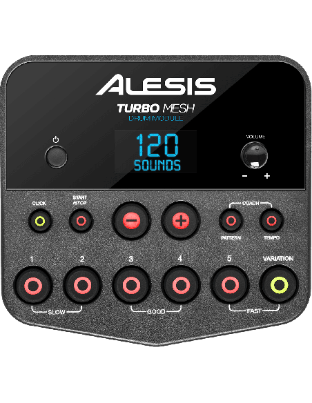 Alesis TURBOMESHKIT - Kit batterie électronique peaux mesh 4 fûts et 3 cymbales – vue alternative