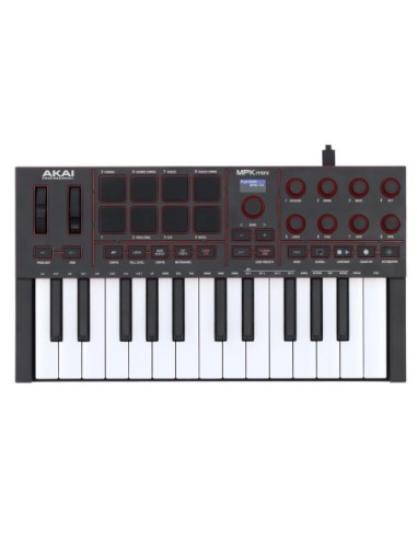 AKAI Professional - MPKMINI4-B – Clavier maître 25 touches  8 pads  8 encodeurs  noir – vue alternative