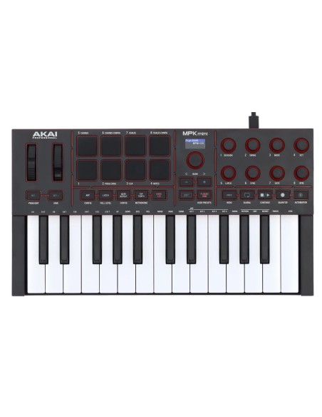 AKAI Professional - MPKMINI4-B – Clavier maître 25 touches  8 pads  8 encodeurs  noir – vue alternative