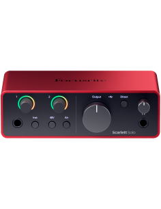 FOCUSRITE SCARLETT4-SOLO - Interface audio Scarlett Solo 4th génération 2 in / 2 out USB-C – vue principale 2