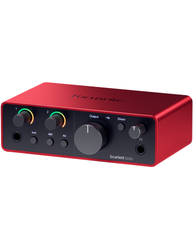 FOCUSRITE SCARLETT4-SOLO - Interface audio Scarlett Solo 4th génération 2 in / 2 out USB-C – vue détaillée