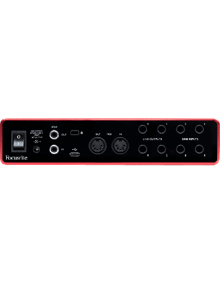 Focusrite SCARLETT3-8I6 - Interface audio - USB - 8 in/6 out USB-C – vue détaillée