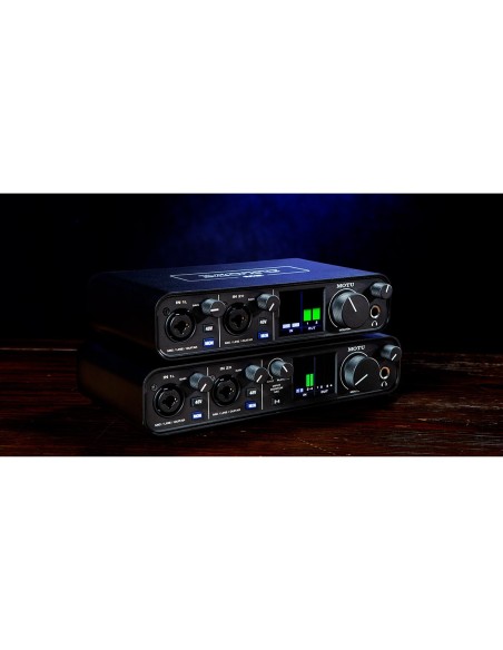 Motu M2 - Interface audio 2 entrées/2 sorties en USB-C – vue détaillée