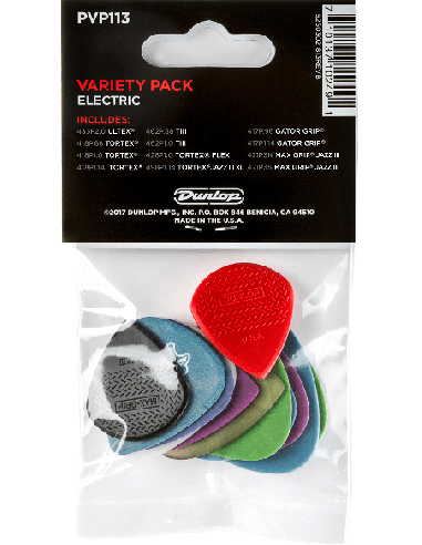 DUNLOP PVP113 – Assortiment de 12 médiators Electric Variety Pack – vue alternative