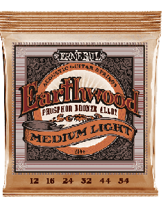 ERNIE BALL 2146 – Cordes acoustiques Earthwood Medium Light 12-54 – vue principale