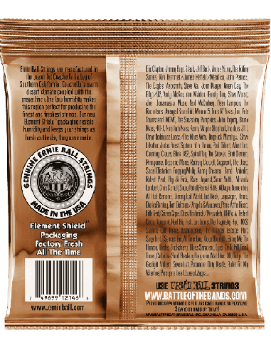 ERNIE BALL 2146 – Cordes acoustiques Earthwood Medium Light 12-54 – vue alternative