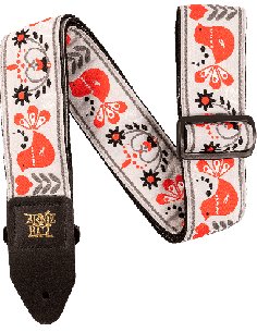 ERNIE BALL 4689 – Sangle Jacquard Red Bird Winter – vue principale