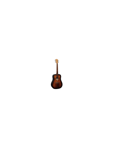 LÂG T70D-B&B – Guitare acoustique Dreadnought Black & Brown – vue de profil