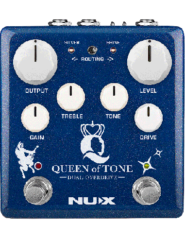 NUX QUEEN OF TONE – Double pédale overdrive – vue principale