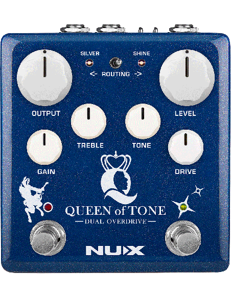 NUX QUEEN OF TONE – Double pédale overdrive – vue principale