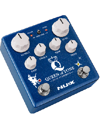 NUX QUEEN OF TONE – Double pédale overdrive – vue détaillée