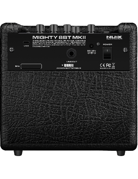 NUX MIGHTY 8BT MKII – Ampli guitare portable à modélisation 8 W – vue détaillée