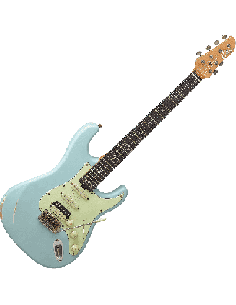 EKO AIRE RELIC DAPHNE BLUE – Guitare électrique – vue principale 2