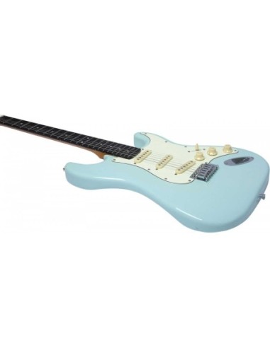 EKO ST300 DAPHNE BLUE – Guitare électrique type Strat – vue détaillée
