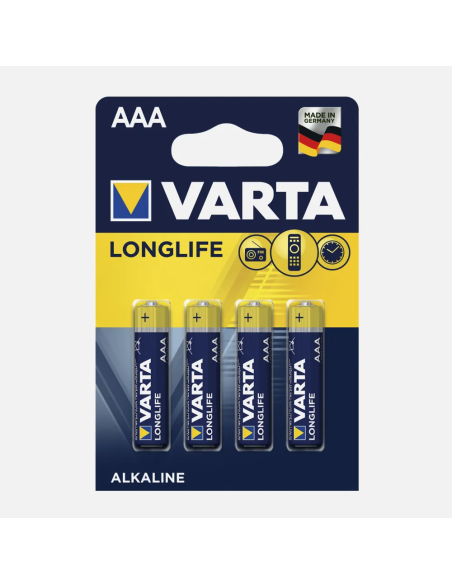 VARTA LR03-B – Lot de 4 piles alcalines AAA – vue principale